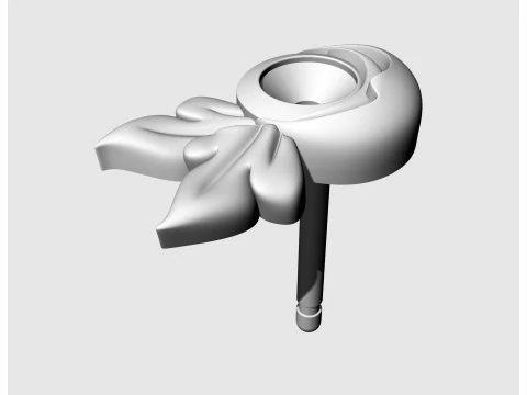 Сережки з дорогоцінним камінням 3D Принт Модель