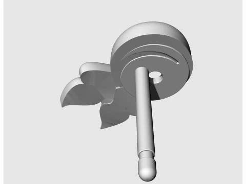 Сережки з дорогоцінним камінням 3D Принт Модель