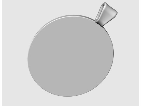 Lion pendant-oval pendant 3D-printmodel