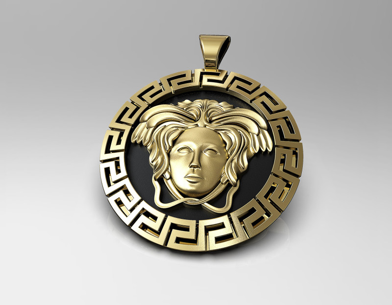 Medusa pendant 3D Print Model .c4d .max .obj .3ds .fbx .stl .blend