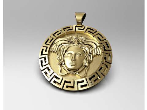 Medusa pendant 3D Print Model