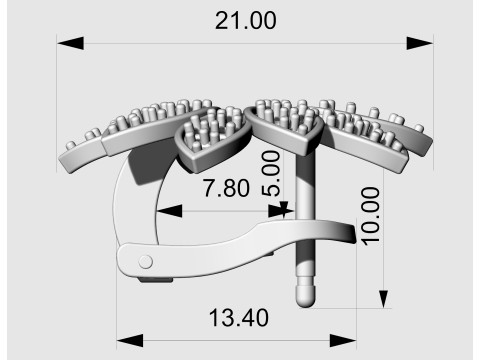 Rosita Earrings 3D Print Model