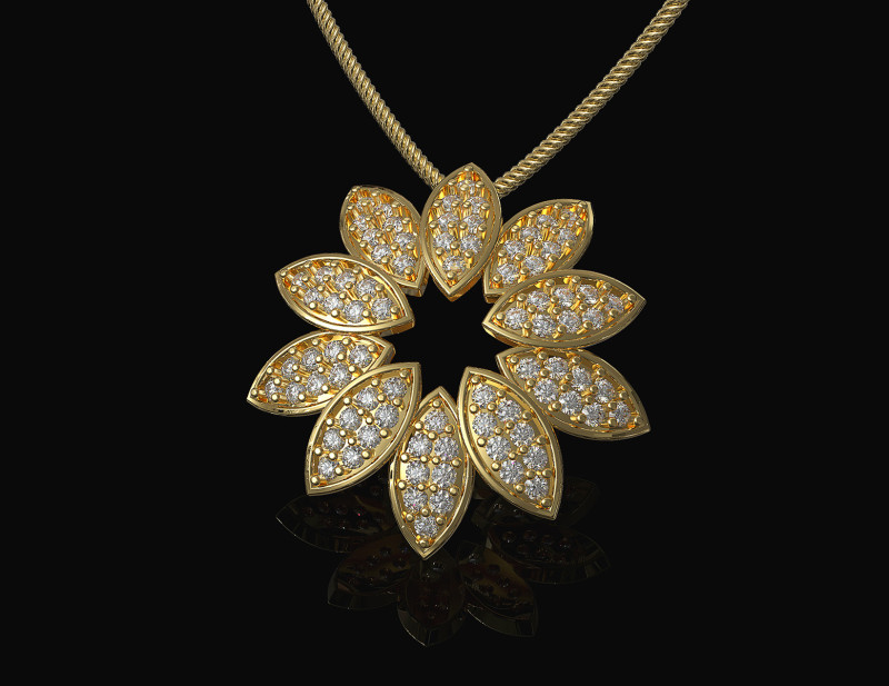 Ciondolo Rosita Modello di stampa 3D .c4d .max .obj .3ds .fbx .stl .blend 