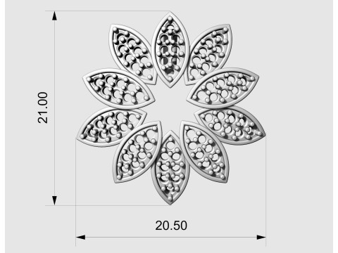 Ciondolo Rosita Modello di stampa 3D