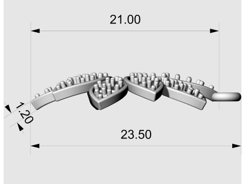 Ciondolo Rosita Modello di stampa 3D