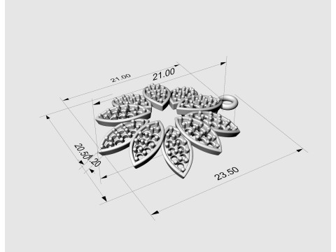 Ciondolo Rosita Modello di stampa 3D