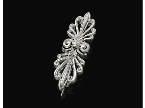 Vintage brooch 3D print model 3D Print Model