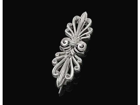 Vintage brooch 3D print model 3D Print Model
