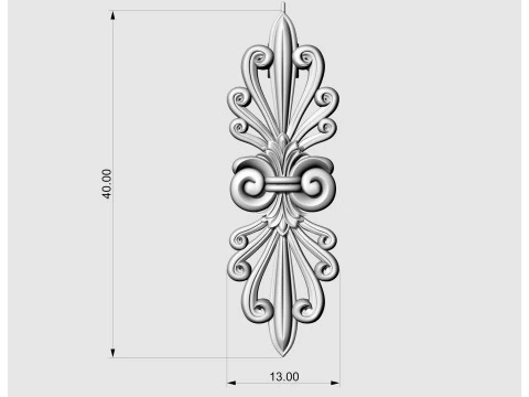 Vintage brooch 3D print model 3D Print Model