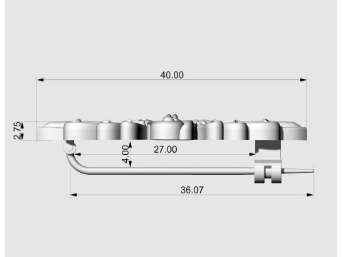 Vintage brooch 3D print model 3D Print Model