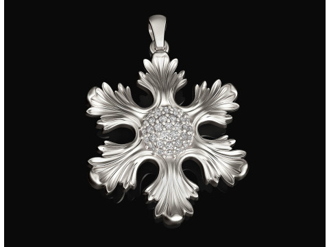 The six leaves pendant 3D Print Model