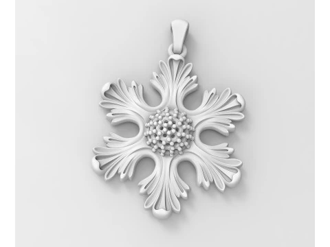 The six leaves pendant 3D Print Model