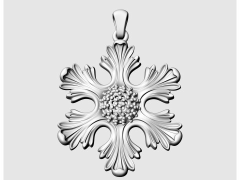 The six leaves pendant 3D Print Model