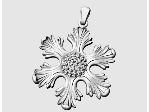 The six leaves pendant 3D Print Model