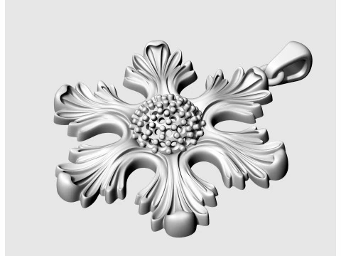 The six leaves pendant 3D Print Model