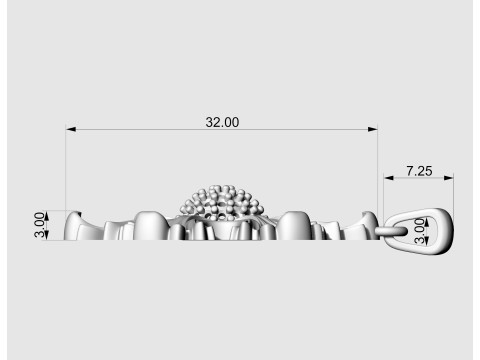 The six leaves pendant 3D Print Model