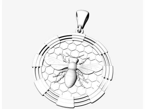 Bee pendant 3D Print Model