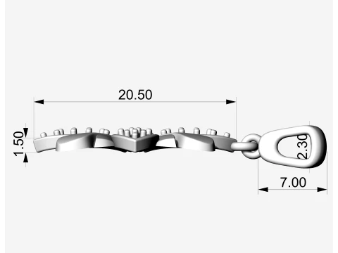 Montana Kolye 3D Baskı Modeli