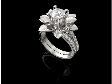 Rose ring 3D Print Model