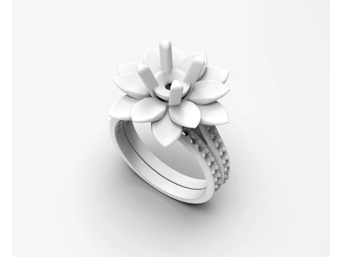 Rose ring 3D Print Model