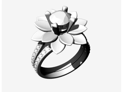 Rose ring 3D Print Model