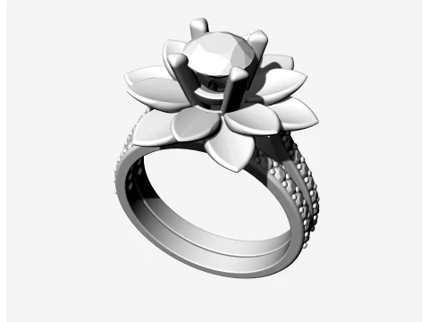 Rose ring 3D Print Model