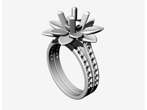 Rose ring 3D Print Model