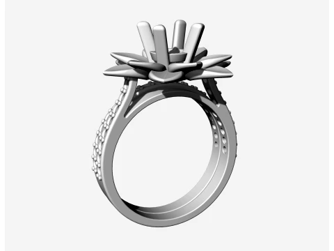Rose ring 3D Print Model