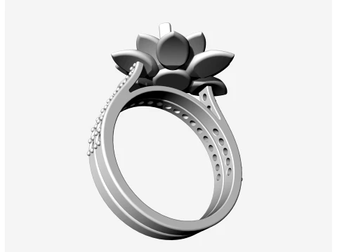 Rose ring 3D Print Model