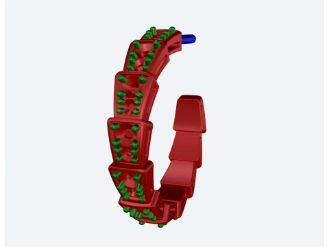 Dragon tail earrings 3D Print Model