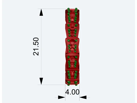 Dragon tail earrings 3D Print Model