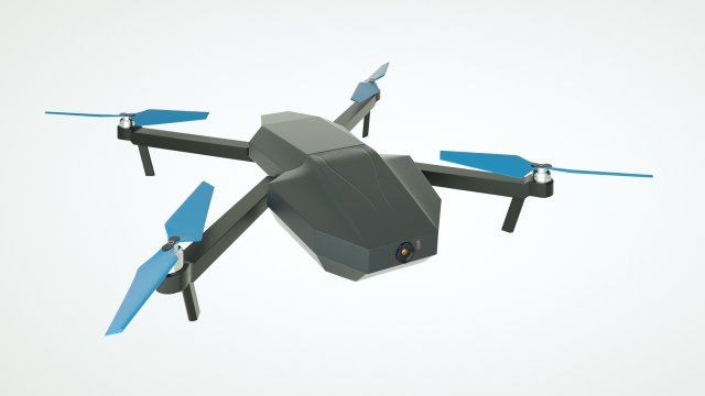 quadrocopter 3D 模型 .c4d .max .obj .3ds .fbx .stl .blend 