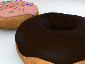 2 donuts 3D Model