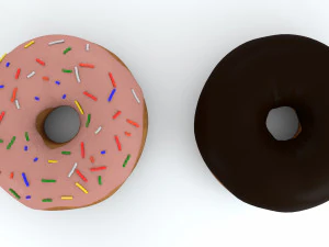 2 donuts 3D Model