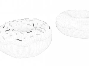 2 donuts 3D Model