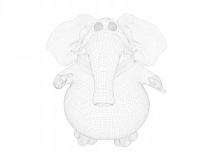 elefante divertente Modello 3D