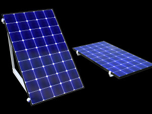 solar battery 3D मॉडल
