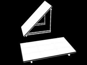 solar battery 3D-Modell