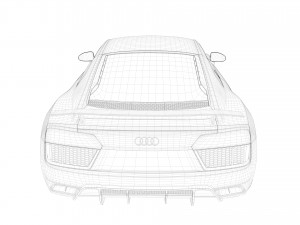 audi r8 v10 plus 3D 모델