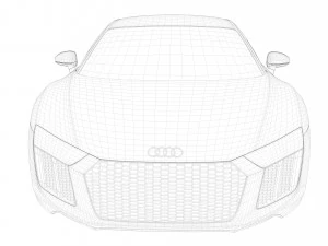 audi r8 v10 plus Model 3D