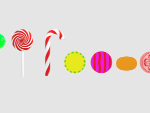 candies 3D मॉडल