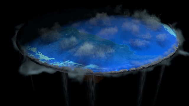 flat earth 3D Model .c4d .max .obj .3ds .fbx .stl .blend 