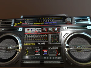 lasonic trc-975 boombox low-poly 3D Model