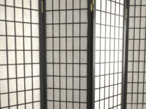room divider screens set 3D Model