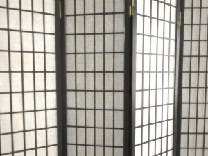 room divider screens set 3D Model