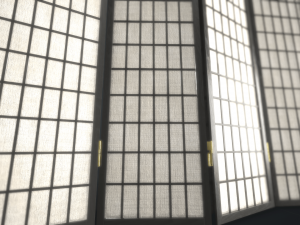 room divider screens set 3D Model