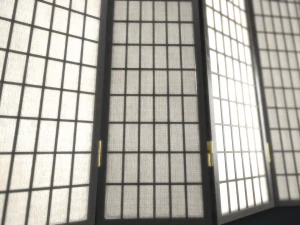 room divider screens set 3D Model