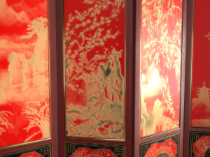 room divider screens set 3D Model