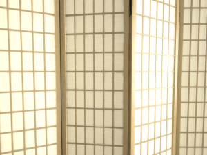 room divider screens set 3D Model