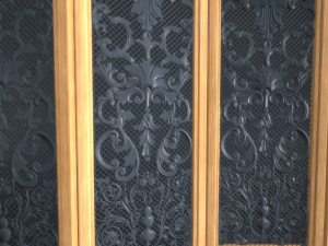 room divider screens set 3D Model